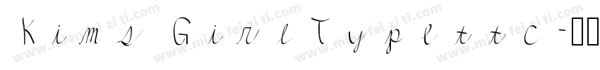 Kims GirlTypettc字体转换